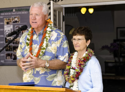 Fred and Fran Hill at Judd Hillside for our 25th anniversary.